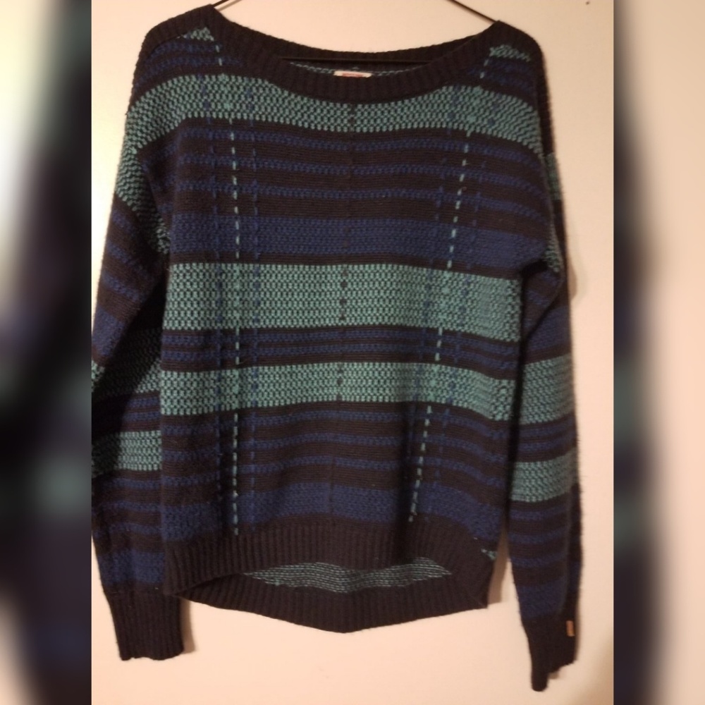 Blue striped sweater